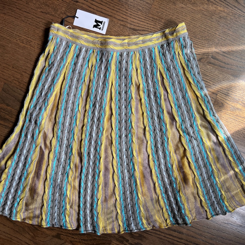 Stunning NWT Vintage Missoni Lined Women’s skirt 46 Designer